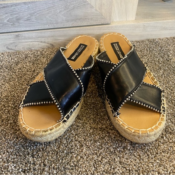 Lord & Taylor Design Lab Indie Studded Espadrilles Sandals 6 - Picture 3 of 11